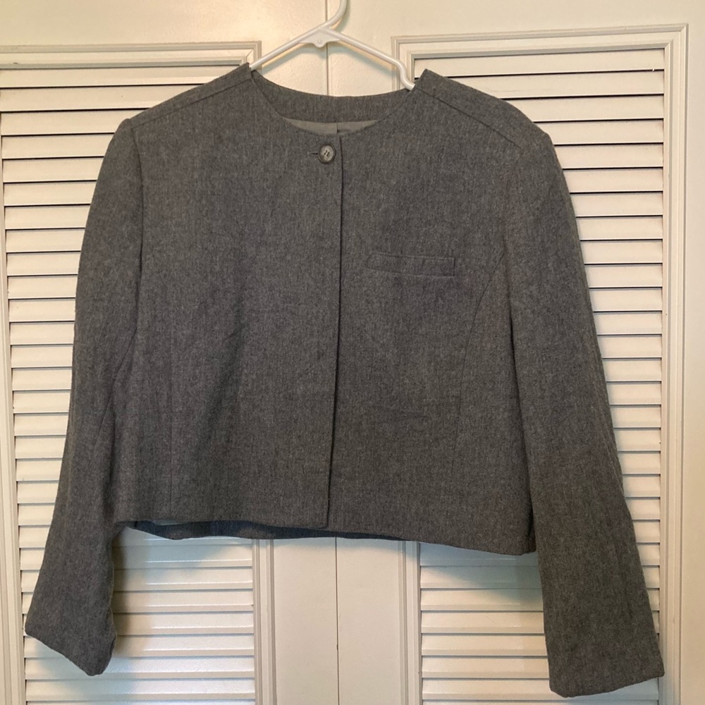 Vintage Pendleton jacket; color: grey; size 16